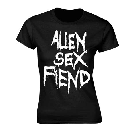 girls alien sex fiend logo t shirt
