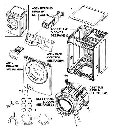 kenmore series  washer parts diagram