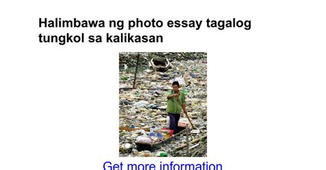 halimbawa ng photo essay tagalog tungkol sa kalikasan google docs   porn website