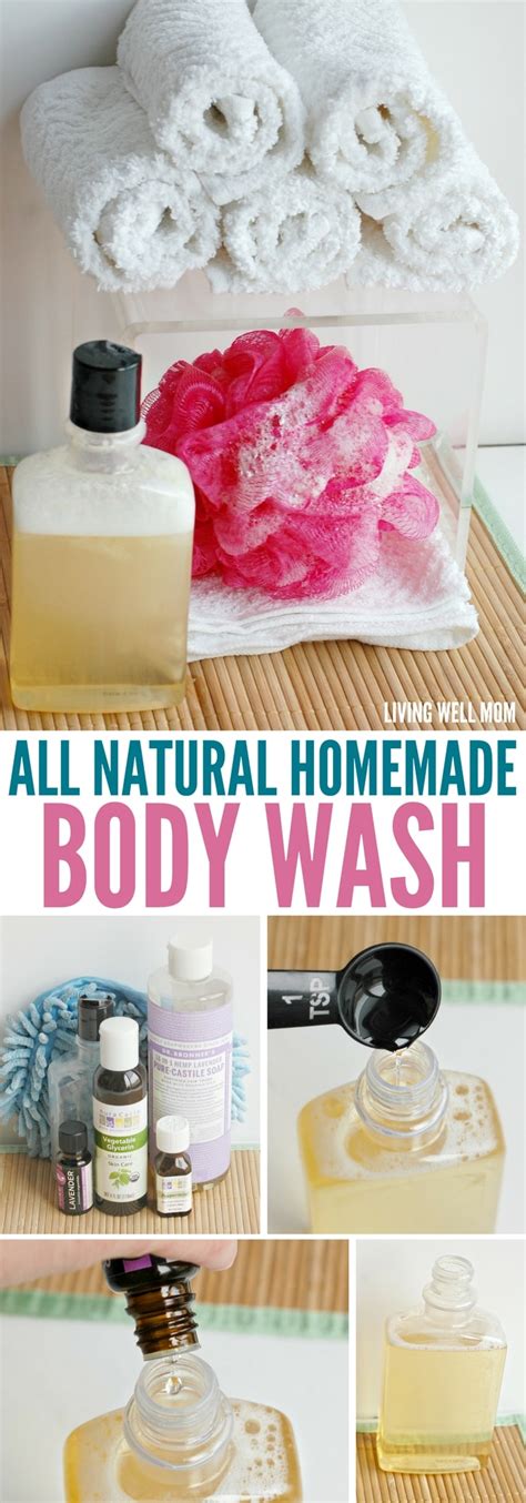 homemade body wash with essential oils