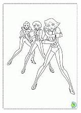 Coloring Totally Spies Dinokids sketch template