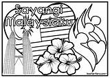 Doodle Sheets Sayangi Malaysiaku Teacherfiera Malay Appreciate sketch template