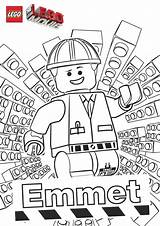 Lego Coloring Pages Movie Emmet Print Printable Color Printables Sheets Kids Party Sheet Activities Ninjago Emmett Builder Master Meet Character sketch template