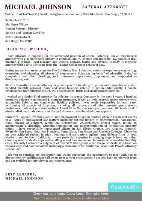 sample letter  attorney    letter template collection