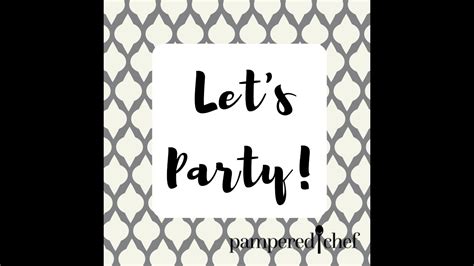 book  pampered chef party today youtube