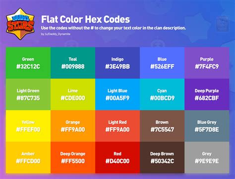 colors hex codes