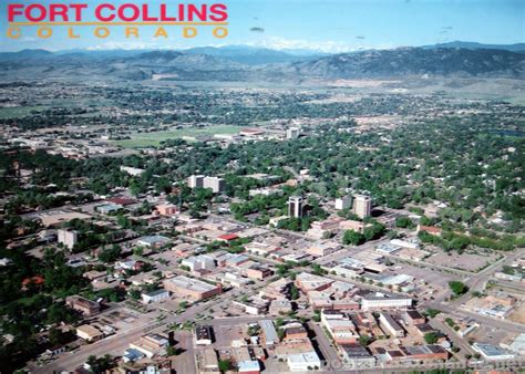 aerial view  fort collins