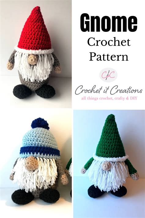 gnome crochet pattern crochet  creations