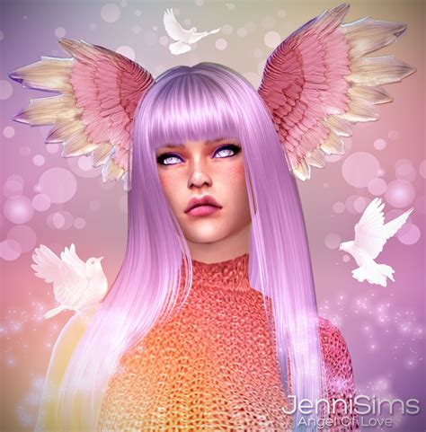 Downloads Sims 4 Accessory Angel Of Love Wing Head Male