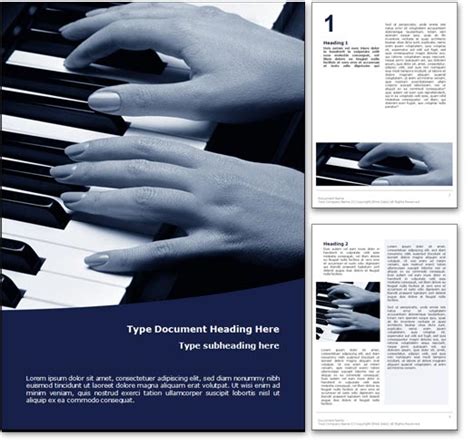 royalty  classical  microsoft word template  blue