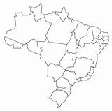 Brasile Colorir Blank Vetor Supercoloring Brazilian Mundi Estados Provincias Pele Dibujo Latin Brasiliani Mapas sketch template