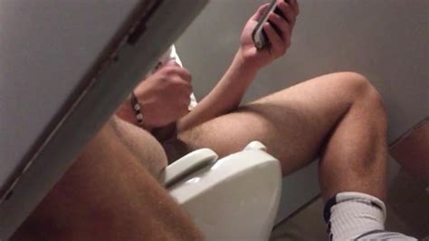 spy guy jerking off in toilet male voyeur porn at thisvid tube