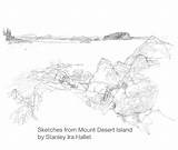 Blurb Sketches Desert Mount Island sketch template