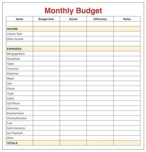 monthly budget planner budgetcalendar budgetplanner monthly budget
