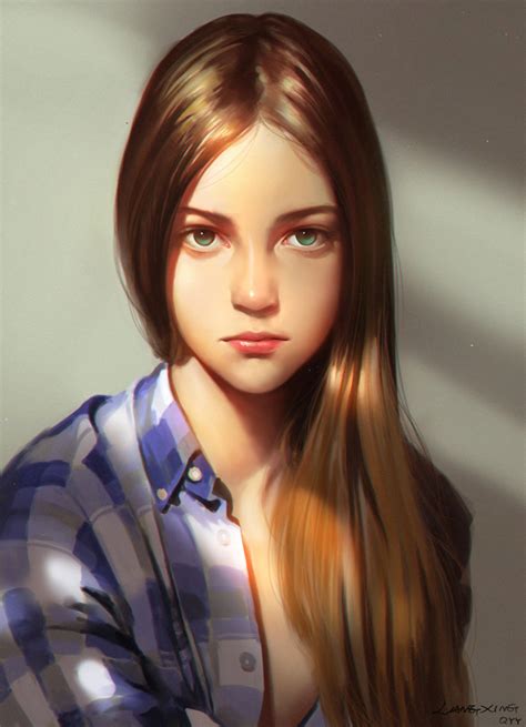 girl by liang xing on deviantart