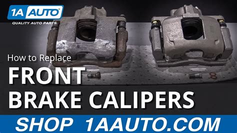 replace front brake calipers   car youtube