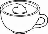 Mug Coffee Drawing Coloring Cup Cocoa Getdrawings sketch template