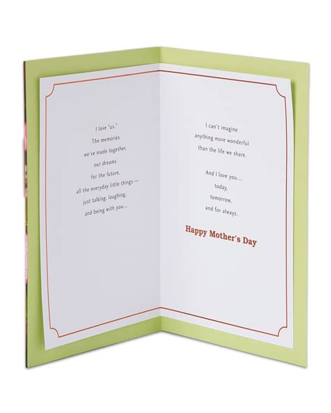 floral mothers day card  wife american
