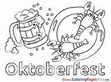 Crawfish Colouring Oktoberfest Coloring Sheet Title sketch template
