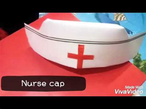 diy    nurse cap  paper easy steps   nurse cap