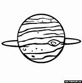 Coloring Planet Jupiter Planets Pages Saturn Color Draw Kids sketch template