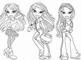 Bratz Coloring Pages Kidz Getcolorings sketch template