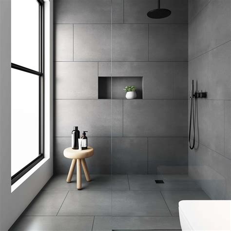 grey rectangle bathroom tiles rispa