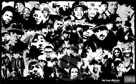 rap legends rapper collage  poster print xcm