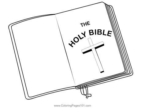 holy bible coloring page  kids  christianity printable