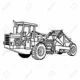 Wheel Drawing Scraper Loader Tractor Getdrawings sketch template