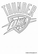 Coloring Pages Thunder Nba Oklahoma City Basketball Logo Sheets Print Drawings Shoes Browser Window Library Clipart 96kb sketch template