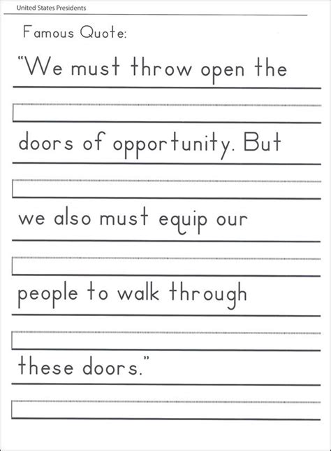 handwriting worksheet template