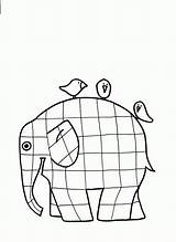 Elmer Elephant Elefant Ausmalbild Elmar Coloringhome sketch template