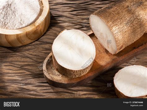 raw cassava starch image photo  trial bigstock