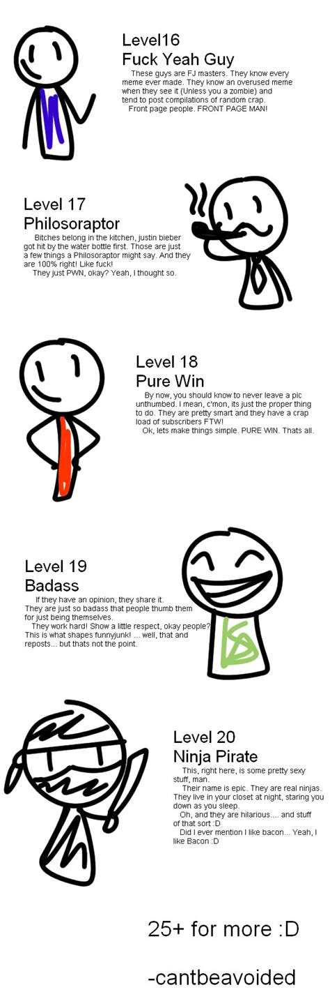 level 16 fuck yeah guythese guys are fj masters they know every rnerne ever made they know an
