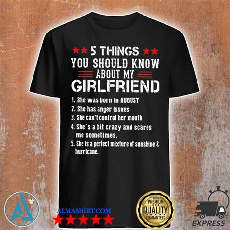 5 things you should know about my girlfriend shirt tank top v neck for