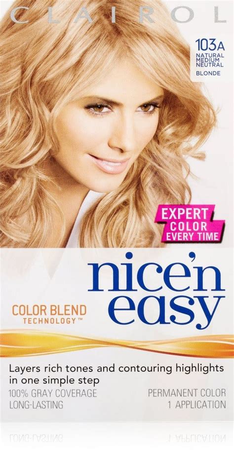 103a Natural Medium Neutral Blonde Clairol Review With