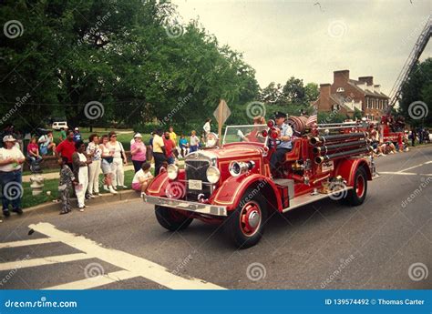 fire truck parade stock images   royalty