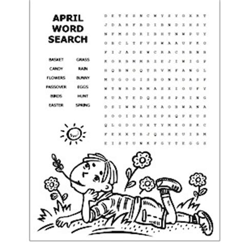 april word search