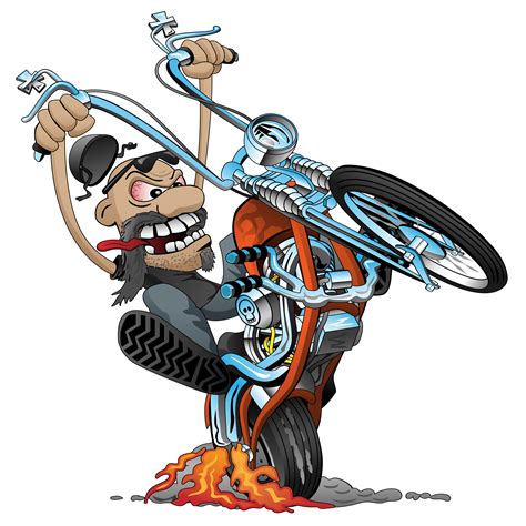 cartoon motorcycle logo design motorcycle