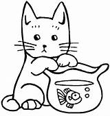Gambar Kucing Mewarnai Lucu Untuk Hewan Cat Yang Coloring Anak Menggambar Materi Papan Pilih Binatang sketch template