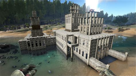image result  ark survival evolved castle base building building  house building ideas