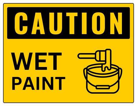 wet paint sign printable web  wet paint sign  print   perfect