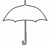 Umbrella Coloring Template Pages Kids Cliparts Favorites Add Clipart sketch template