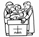 Baptism Clipart Sacraments Colouring Clipartmag Getcolorings sketch template