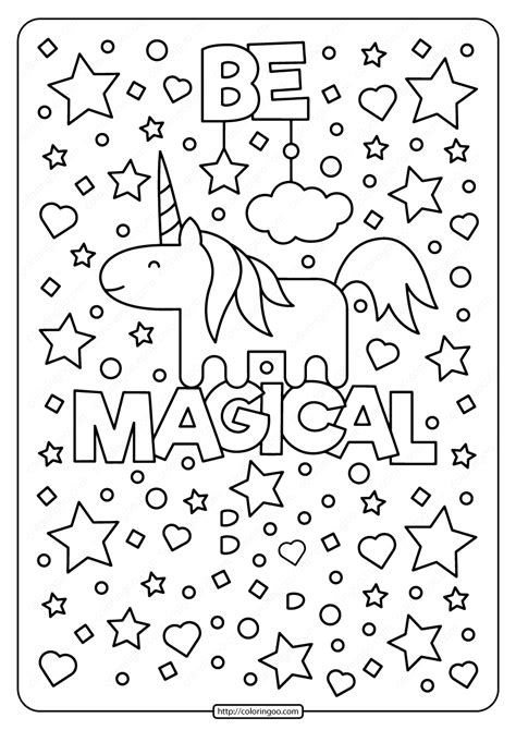 magical unicorn coloring pages    coloring page   unicorn