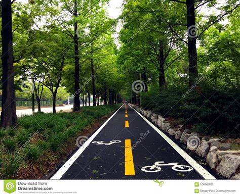 Bike Lanes Signs Stock Image Image Of Grass Healthy