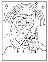 Eule Eulen Malvorlage Malvorlagen Ausmalbilder Kinder Ausmalen Printable Verbnow Susse Owls Clouds Kostenlose sketch template