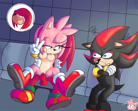 Rule 34 2016 Absurd Res Amy Rose Anthro Areola Balls Breasts Echidna
