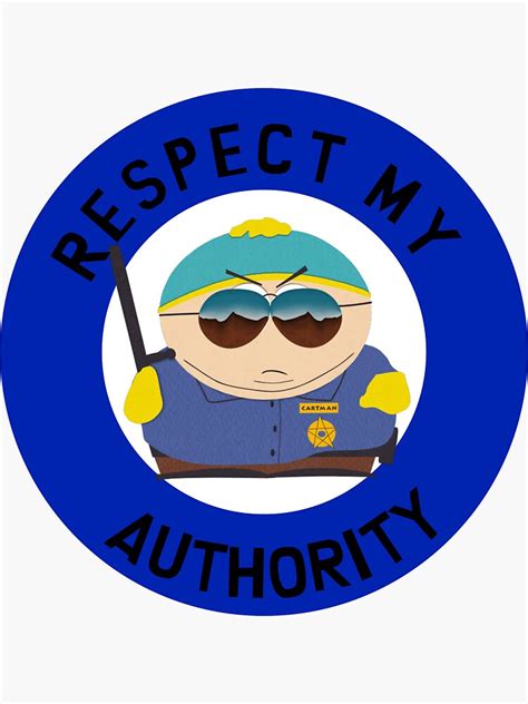 respect  authority cartman sticker  sale  apparelfanatics